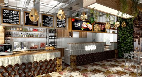 Fast Food Restaurant Cafe Bar Counter Food Store Furniture Design