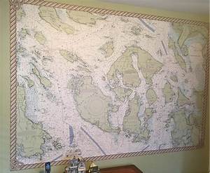 Nautical Chart Wallpaper Coastal Wallpaper Nautical Wallpaper Beige