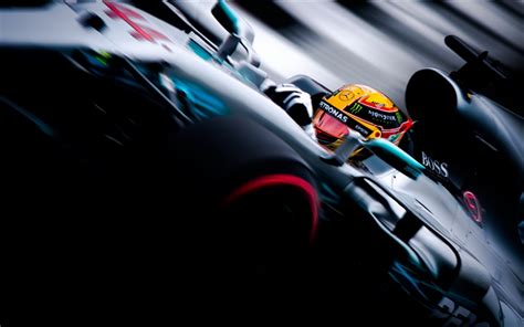 Download Wallpapers Formula 1 Lewis Hamilton Mercedes W08 Mercedes