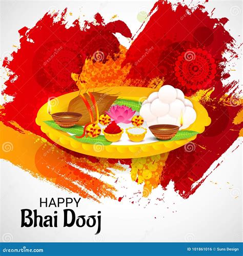 Happy Bhai Dooj Stock Illustration Illustration Of Festival 101861016