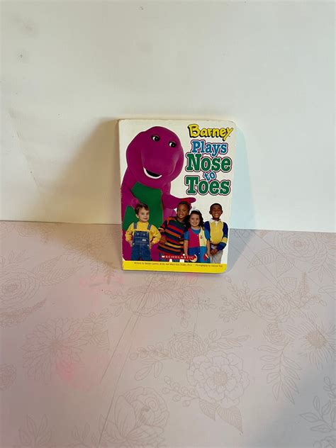 1996 Barney Plays Nose To Toes Barney Story Book Barney Book