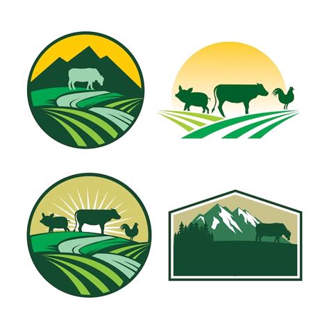Premium Vector Farms Logo