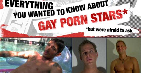 Everything You Wanted To Know About Gay Porn Stars But Were Afraid To Ask