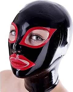 Amazon Com Bdsm Mask Latex Mask Sex Mask Fetish Mask Sex Toys For Couples Halloween Mask Latex