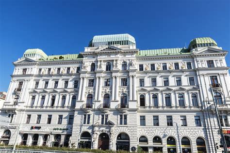 Facade Of An Old Classic Building In Vienna Austria Editorial Photo