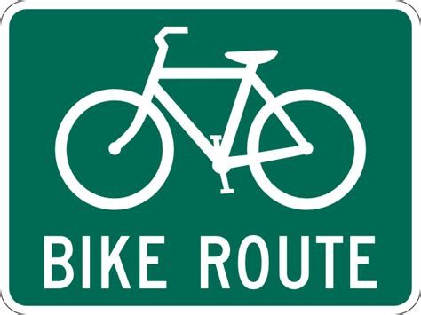 Bicycle Route Sign Clip Art At Vector Clip Art