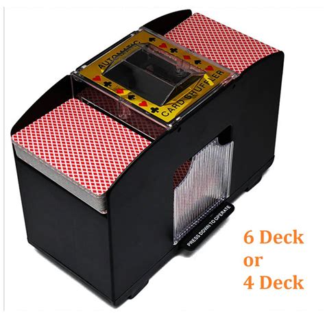 Battery Operated Automatic Card Shuffler 6 Deck Or 4 Deck Card