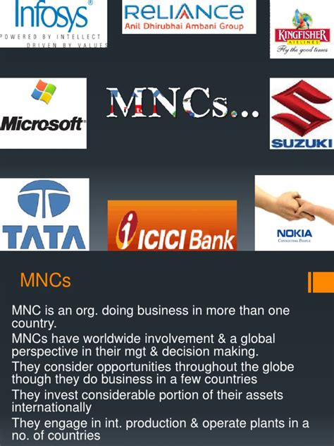Mncppt Multinational Corporation Mergers And Acquisitions