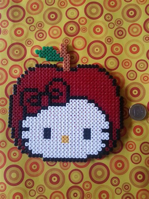 Hello Kitty Hama Perler Beads By Onoka Kono Perler Bead Disney Perler