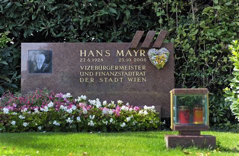 Zentralfriedhof Ehrengrab Von Hans Mayr Presse Service