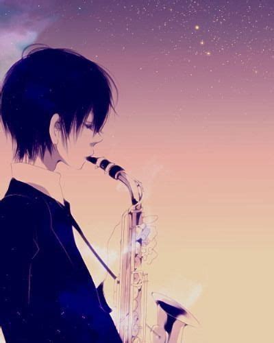 Saxophone Anime Artwork Awesome Anime Anime Music