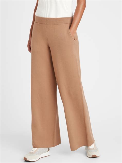 Wide Leg Sweater Pant Banana Republic