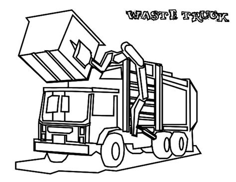 39+ garbage truck coloring pages for printing and coloring. Garbage Waste Truck Coloring Pages - Download & Print ...
