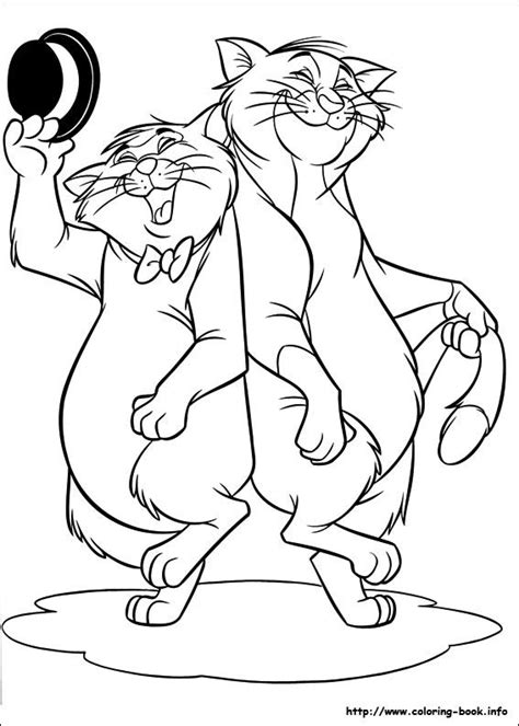 The Aristocats Cat coloring page, Cartoon coloring pages, Coloring