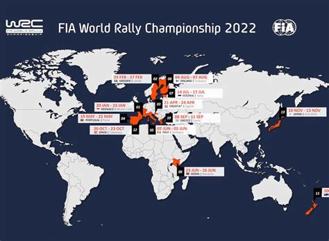 Wrc 2022 Calendar New And Old Rounds In The Hybrid Era