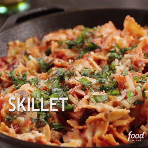 View the full recipe at foodnetwork.com. Skillet Chicken Lasagna | Recipe | Let's Cook With: The ...