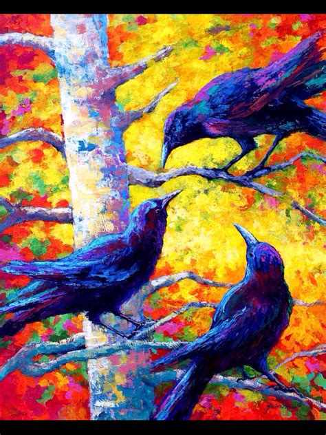 Marion Rose Crow Painting Animal Paintings Bird Art