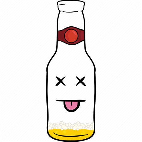 Alcohol Beer Bottle Brew Cartoon Emoji Icon Download On Iconfinder