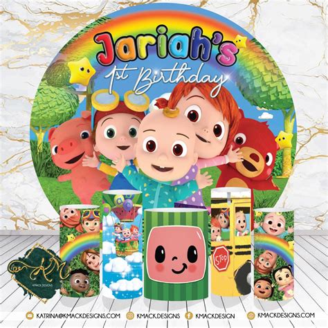 1024 x 1024 png 1500 кб. Cocomelon Birthday Party in 2020 | Custom birthday, Banner ...