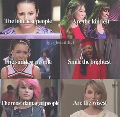 Glee Wow These People Made An Impact On My Life Glee Quotes Glee