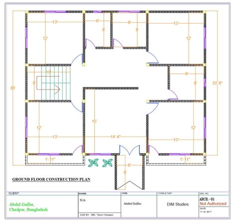 Do Autocad 2d Floor Plan By Tanvir016 Fiverr