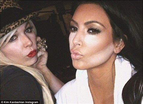 Kim Kardashian Shares Snap Of Her Two Tone Contouring Make Up Kim