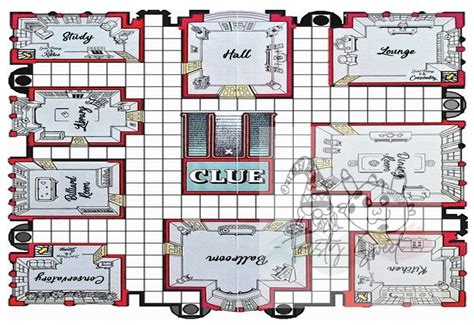Megalarge Clue Board Printable 30x30 In With Printable Etsy Australia