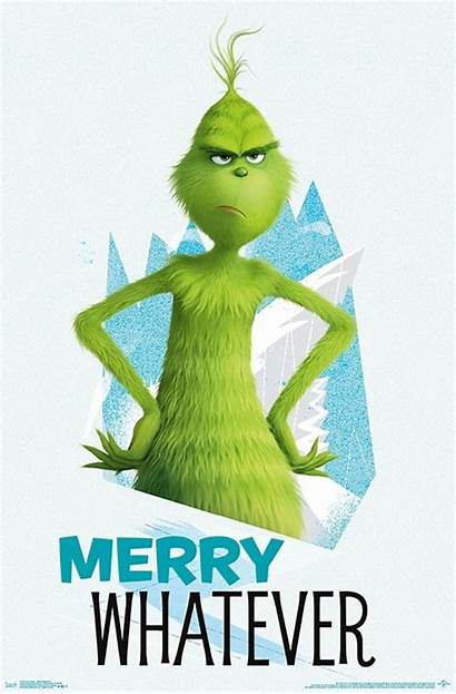 Grinch Merry Poster Whatever Posters Christmas Wall