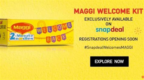 60 000 maggi kits sold out in 5 mins on snapdeal company news business standard