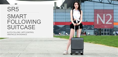 Airwheel Self Driving Luggage Smart Carry On Auto Follow Suitcase Two