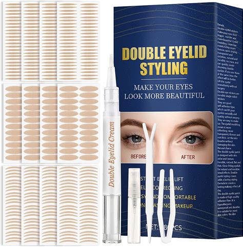 Eyelid Tape Eyelid Lifter Strips For Hoodeddroopyunevenmono Eyelids