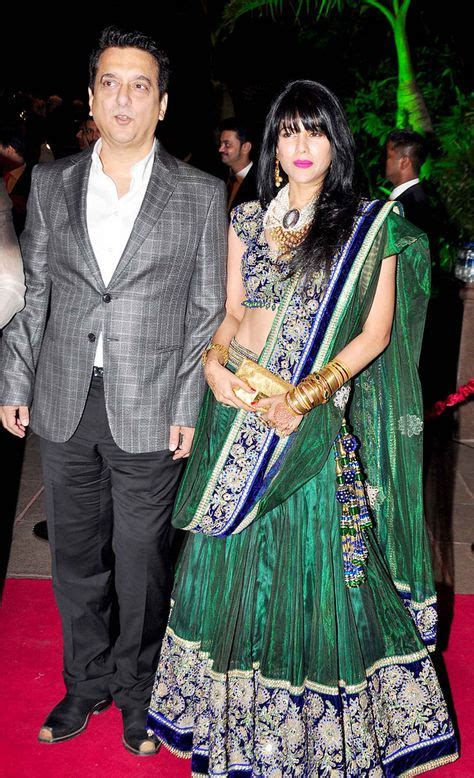 Sajid Khan And Wardha Nadiadwala At Arpita Khans Wedding Reception In Mumbai Bollywood