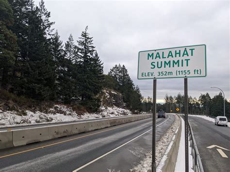 Snowfall Warning For Drivers On Malahat Drive And Alberni Summit My Campbell River Now