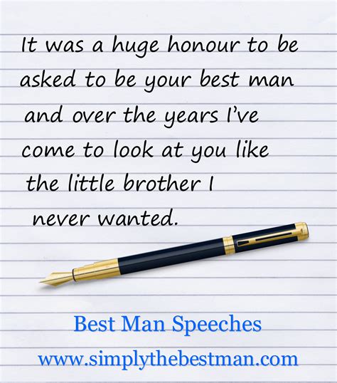 Best Man Speeches For Brothers