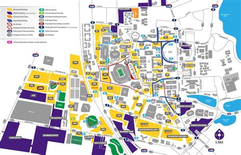 2019 Lsu Football Parking Map Lsusports The Official Web Texas A