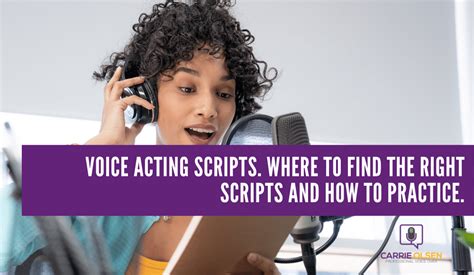 Voice Acting Scripts Where To Find The Right Scripts And How To