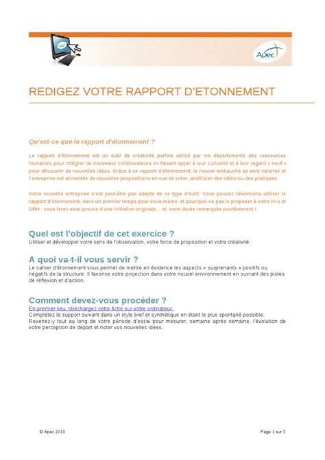 Rédigez Votre Rapport Détonnement By Apec Issuu