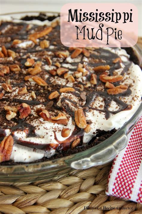 This is so yum !!! Mississippi Mud Pie - Diary of A Recipe Collector