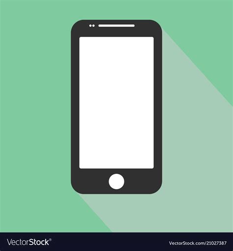 Smartphone Icon In Iphone Style Cellphone Vector Image