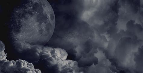 Dark Clouds And The Moon By Anatar Videohive