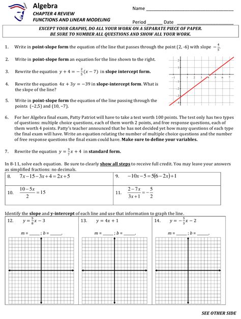 Advanced Functions Review Function Worksheets
