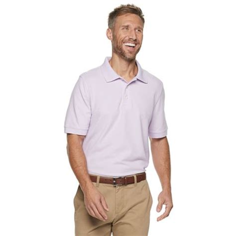 Mens Croft And Barrow Classic Fit Easy Care Pique Performance Polo