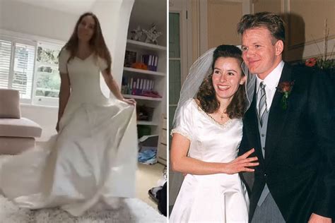 Gordon Ramsays Wife Tana Slips Back Into Wedding Dress She First Wore 25yrs And Five