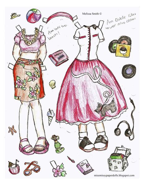 Pin On Paper Dolls Mary E And Joan W A