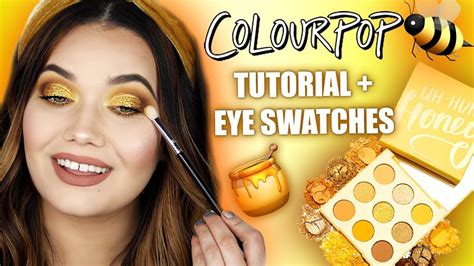 colourpop honey collection makeup tutorial eye swatches youtube colourpop eye makeup