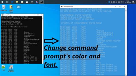 How To Change Color And Font Of Command Prompt Cmd Youtube