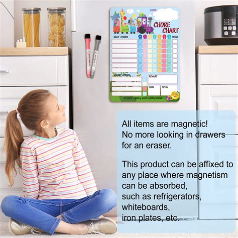 M2yl1dao Kids Chore Chart Magnetic Reward Chart For Kids Good Behavior