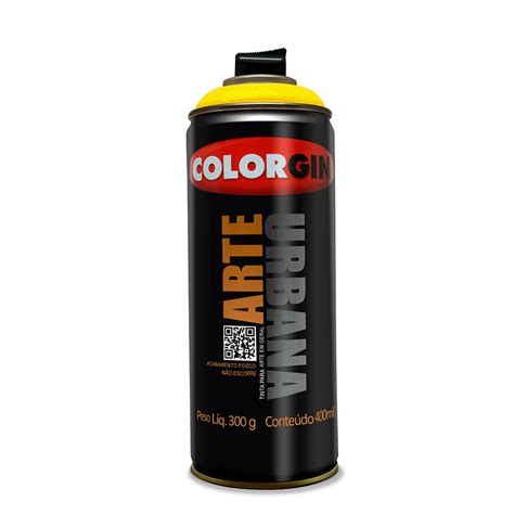 Tinta Spray Arte Urbana Amarelo Sol Colorgin Cosama