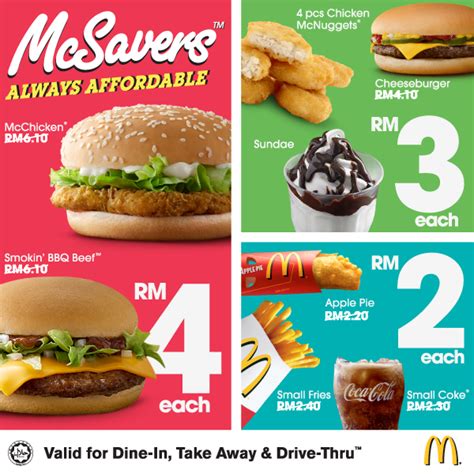 Our full mcdonald's menu features everything from breakfast menu items, burgers, and more! ENJOY MCSAVER FROM RM 2 ONWARDS | Malaysian Foodie