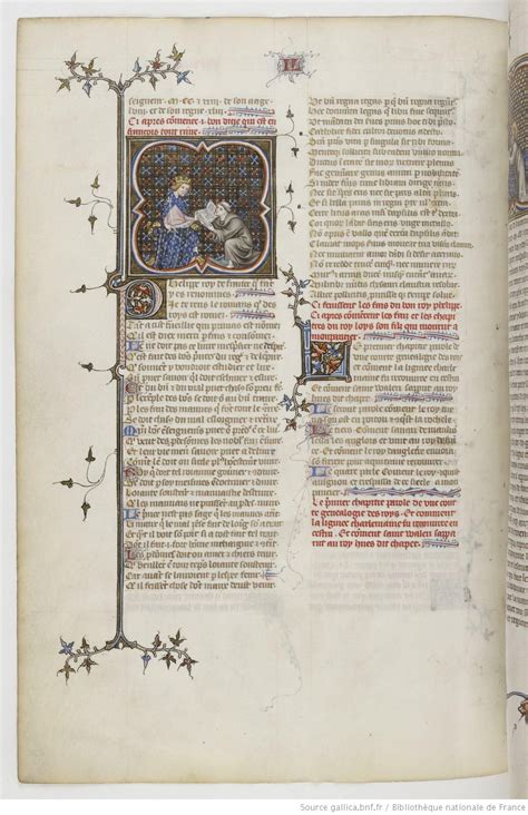 Grandes Chroniques De France Fol 260v 1375 1380 Henri Du Trévou And Raoulet Dorléans House Of